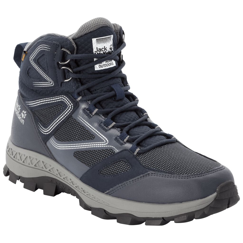 Jack Wolfskin DOWNHILL TEXAPORE MID ορειβατικα παπουτσια ανδρικα βαθυ μπλε/γκρι | GR7930086